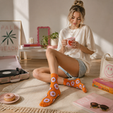 Orange Donuts Socks