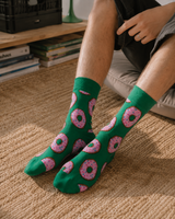 Green Donuts Socks