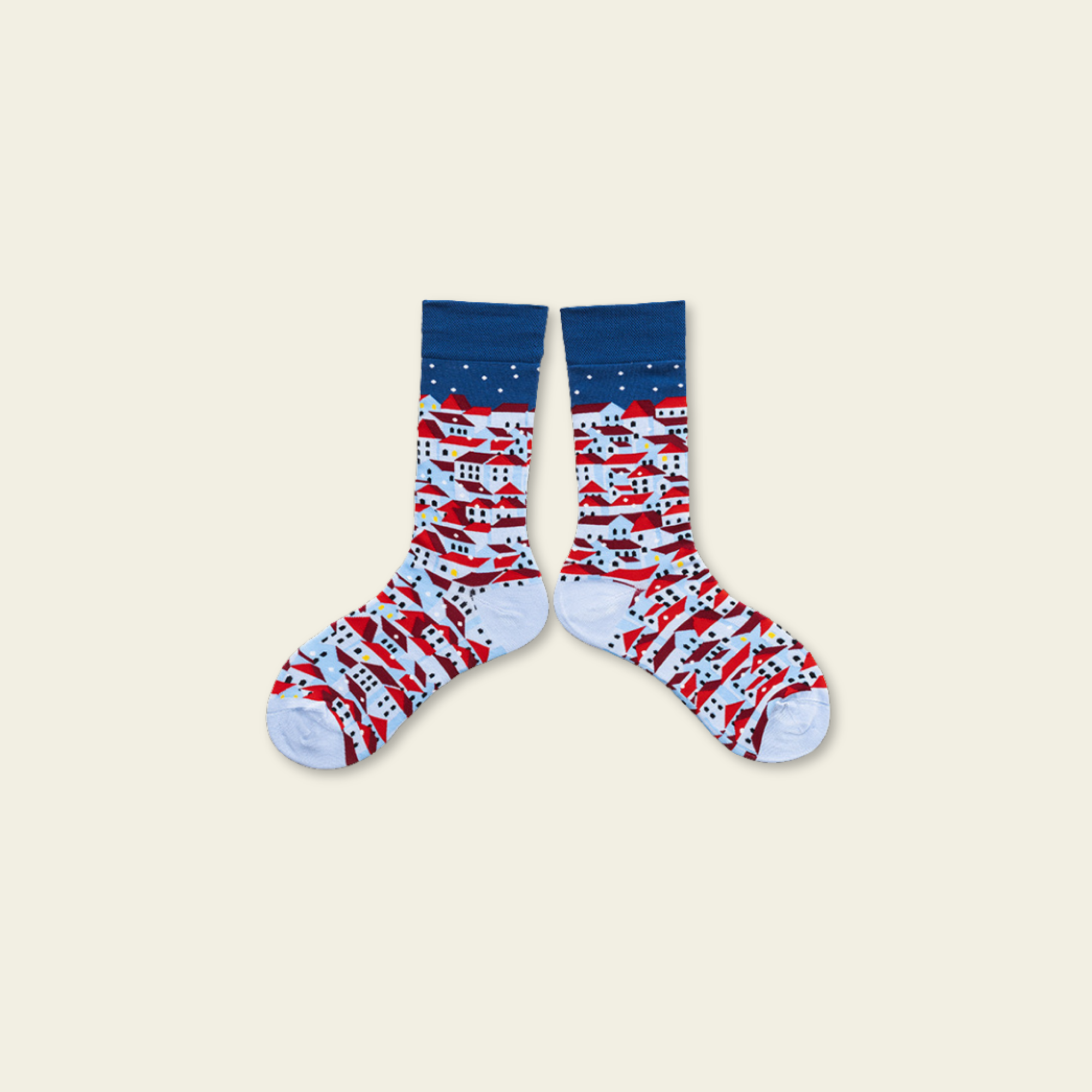 Snow Village Socks