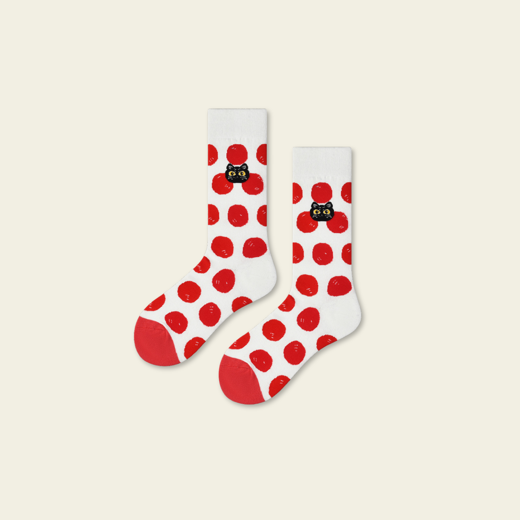Polka Cat Socks