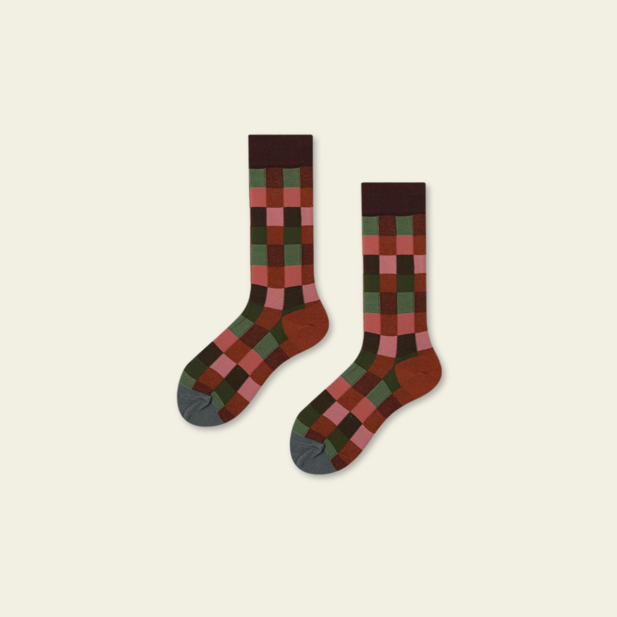 Maple Check Socks
