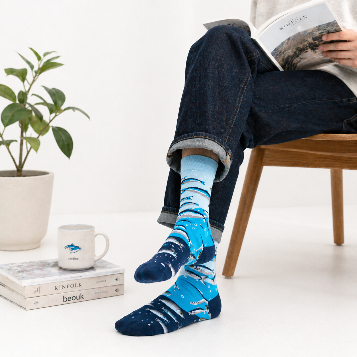 Ocean Sardine Socks